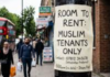 London Landlords advertise “Muslims Only” in Rental Sector