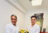 District Congress President Ajay Manguupur Meets Punjab Incharge Sachin Pilot