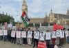 More than 500 attend London protest against RSS leader Mohan Bhagwat